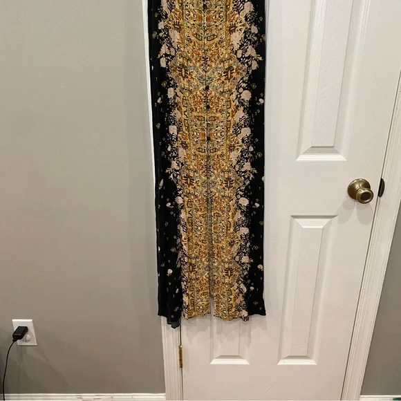 Free People Intimately Morning Song Printed Maxi Slip Dress Women Large Tank Top - Picture 3 of 12